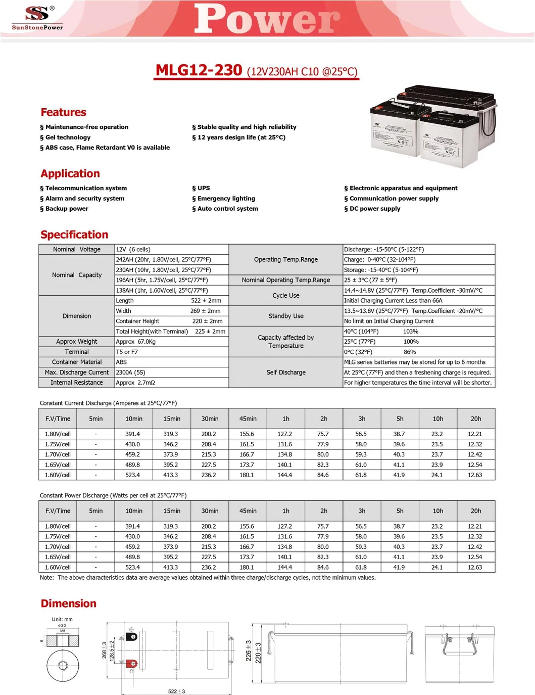 Battery Technical Drawing