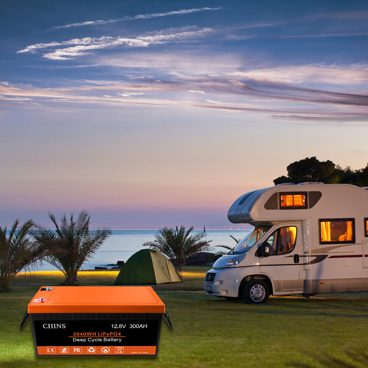 Grenergy LAF1250 Factory Price Rechargeable Import Solar Batteries 12V 50Ah Lifepo4 CE Certified Built-in Smart BMS