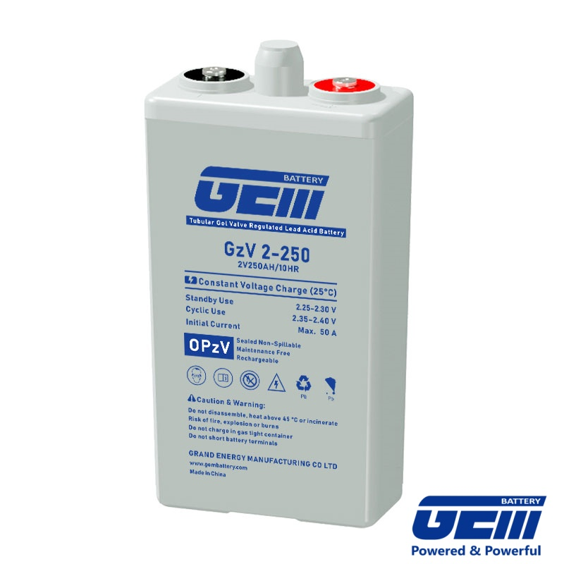 2V250Ah OPzV Solar Battery - Tubular Gel Tech, 6000+ Cycles for Utility-Scale Storage