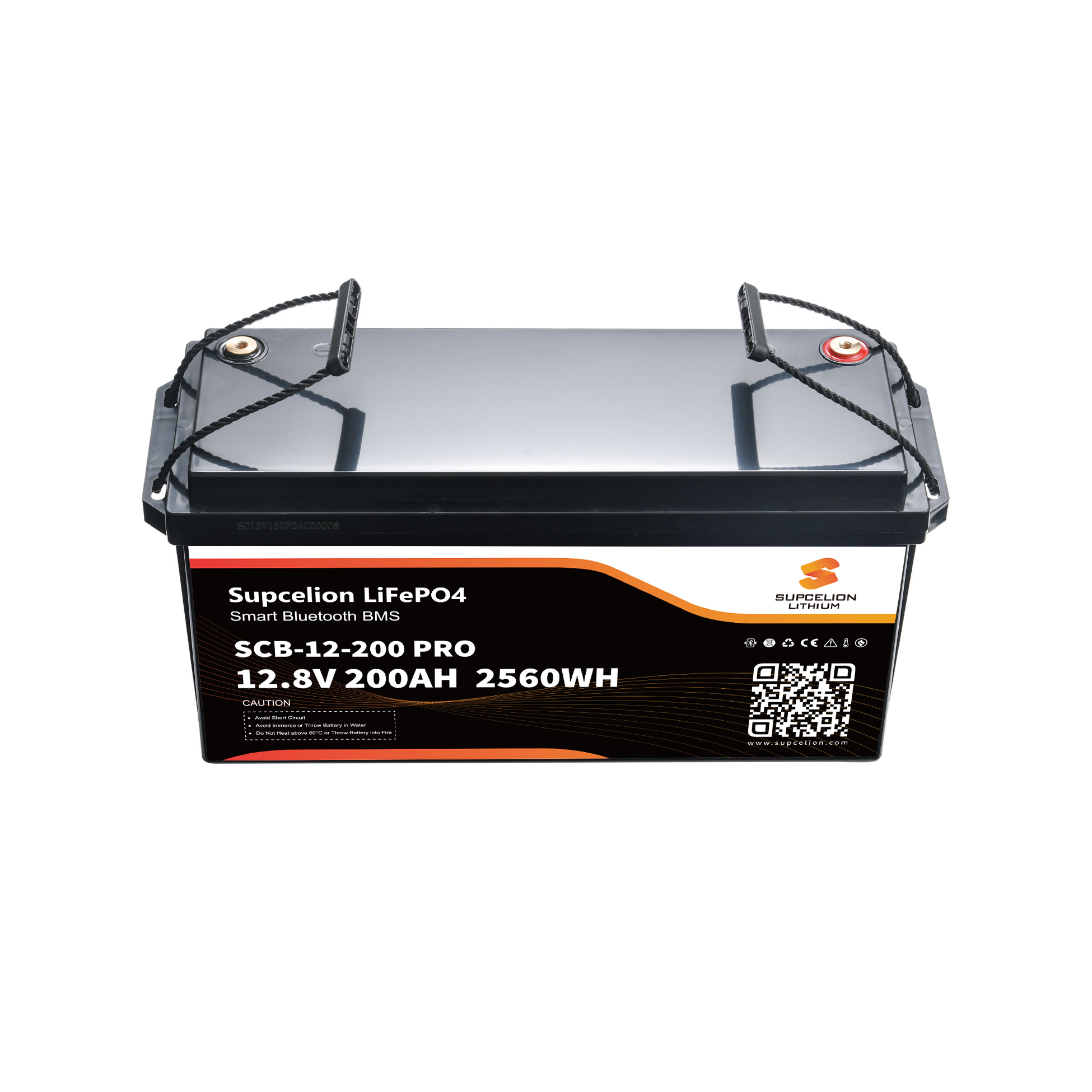 Deep Cycle 12V 24V 48V LiFePO4 Battery Packs 200Ah BMS Solar Smart Heating Bluetooth 4.0 IP65 Protection 5-Year Warranty