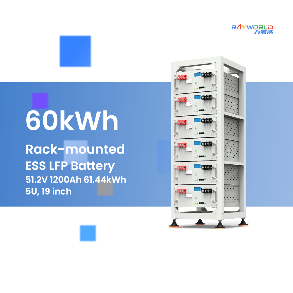 Low Voltage Stackable 60kWh Energy Storage Battery 51.2V 1200Ah Stackable Battery for Home Solar System