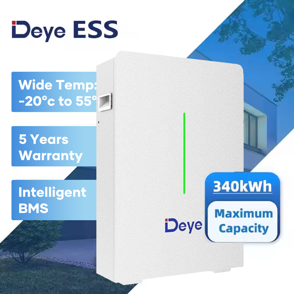 Deye RW-G10.6 Home Energy Storage Lithium Battery Low Voltage Battery 51.2v 208ah 10.64kwh Lifepo4 Battery Pack