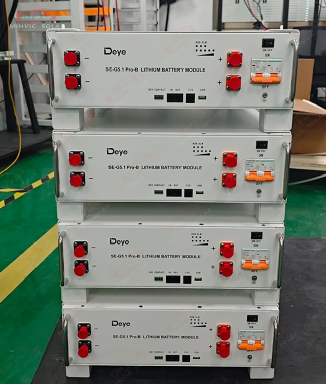 Deye SE-G5.1 Pro-B High Quality Lithium Battery 51.2V Low Voltage Battery Energy Storage System for Home Use
