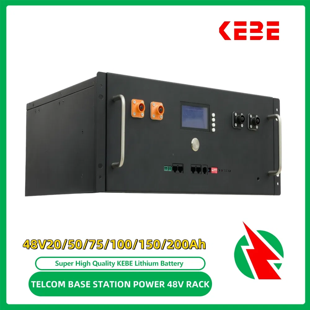 Bess 48V100ah200ah 51.2V 5kwh10kwh Lithium Rack Battery for Telecom Base Station Data Center Backup Power Battery Solar Energy Battery