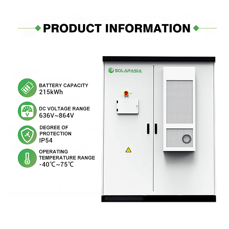 Efficient 100kw 210kwh Outdoor Energy Storage System Solution for Solar Power Systems All in One Containerized Design with Long Lifespan and Easy Maintenance