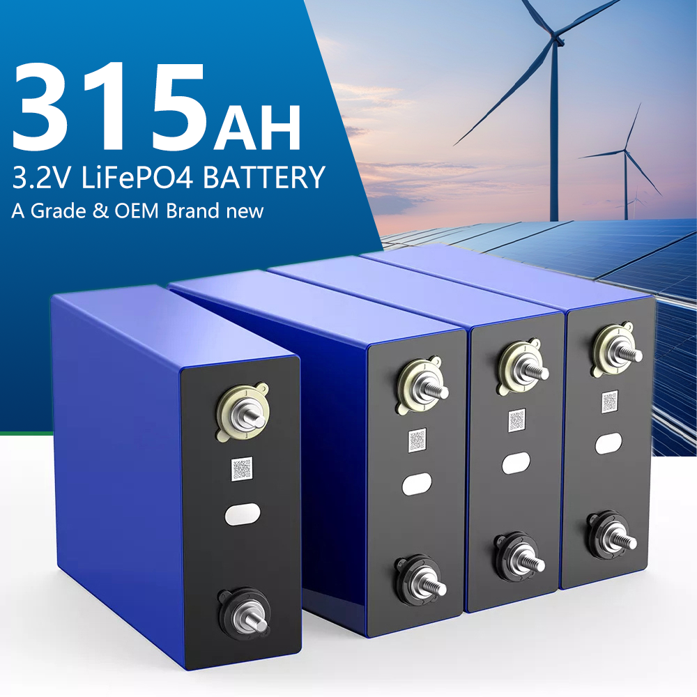 3.2V Prismatic Lifepo4 Lithium Ion Battery Cells 100Ah MB31 280Ah 340Ah 8000 Cycles Solar Energy Storage Batteries 315AH