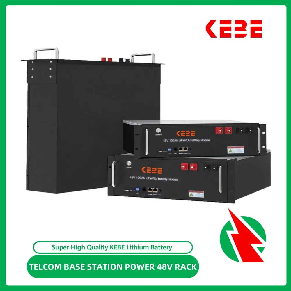 Bess 48V100ah200ah 51.2V 5kwh10kwh Lithium Rack Battery for Telecom Base Station Data Center Backup Power Battery Solar Energy Battery
