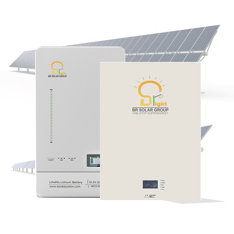 48V 51.2V 100ah 150ah 200ah Wall Mounted Solar Panel Power Bank System LFP Lithium Battery Charger Lithium Ion Battery Pack Long-Life Storage Battery