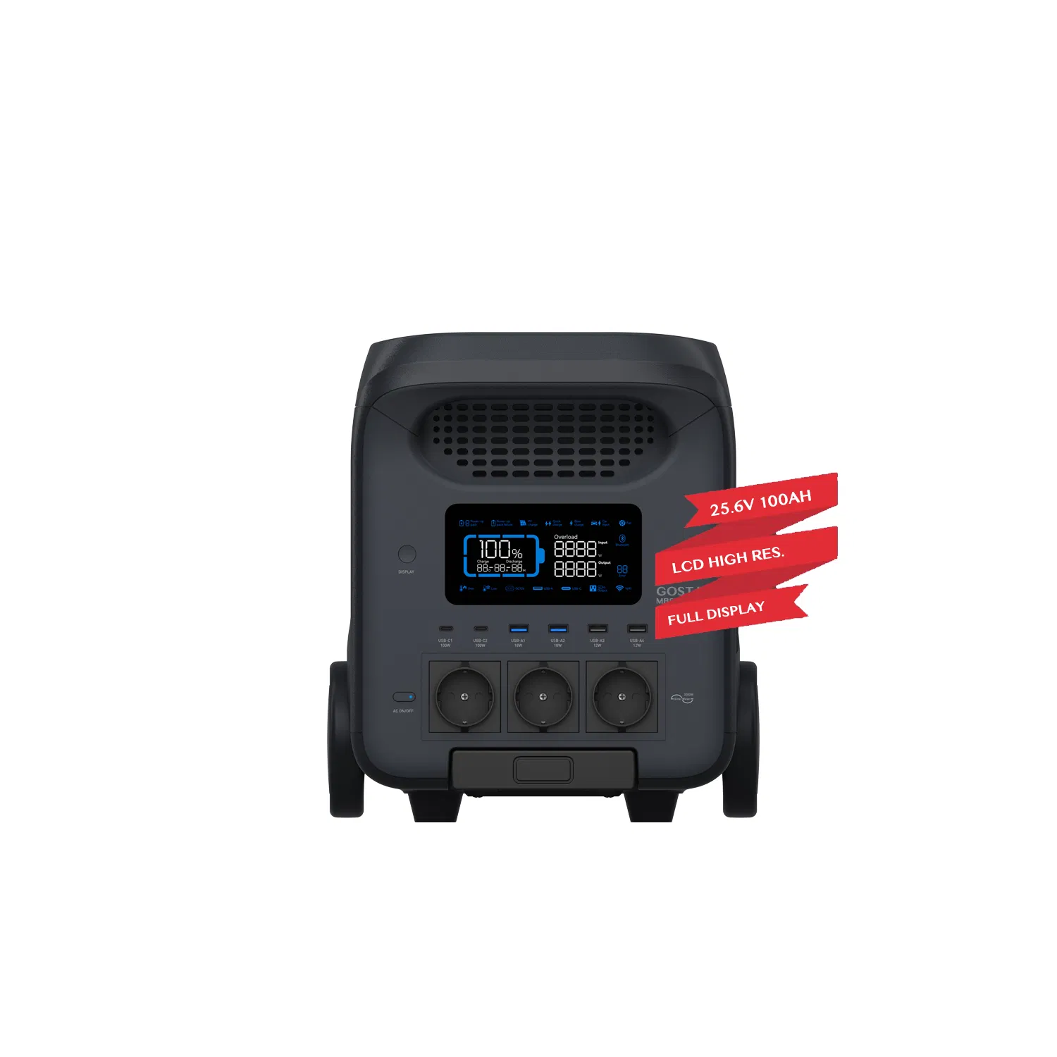 Gosta Mbs25h-3c Outdoor 3000W Emergency Backup Night Rechargeable Light LED UPS Battery