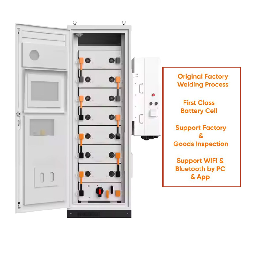 60-300kwh Energy Storage Cabinet High Voltage Liquid Cooling LiFePO4 Battery for Industrial &amp; Commercial Solar System
