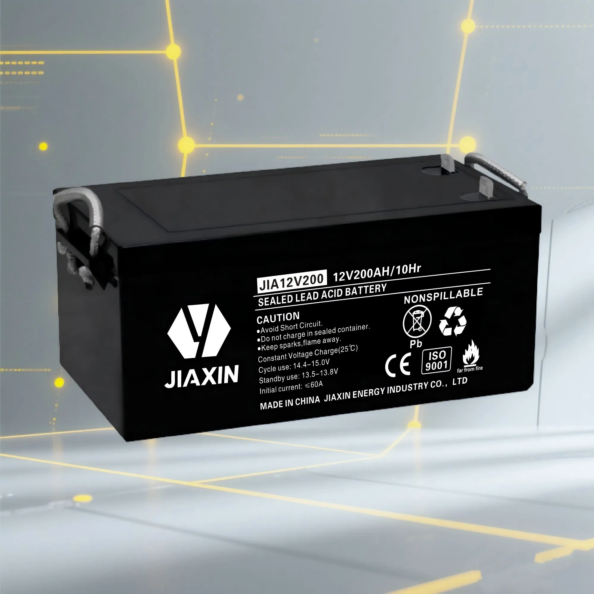 Long Usage 12V 200ah Rechargeable Lead Acid Battery for UPS, Power Backup Supply, Electric Tools, Power Stations, Solar System