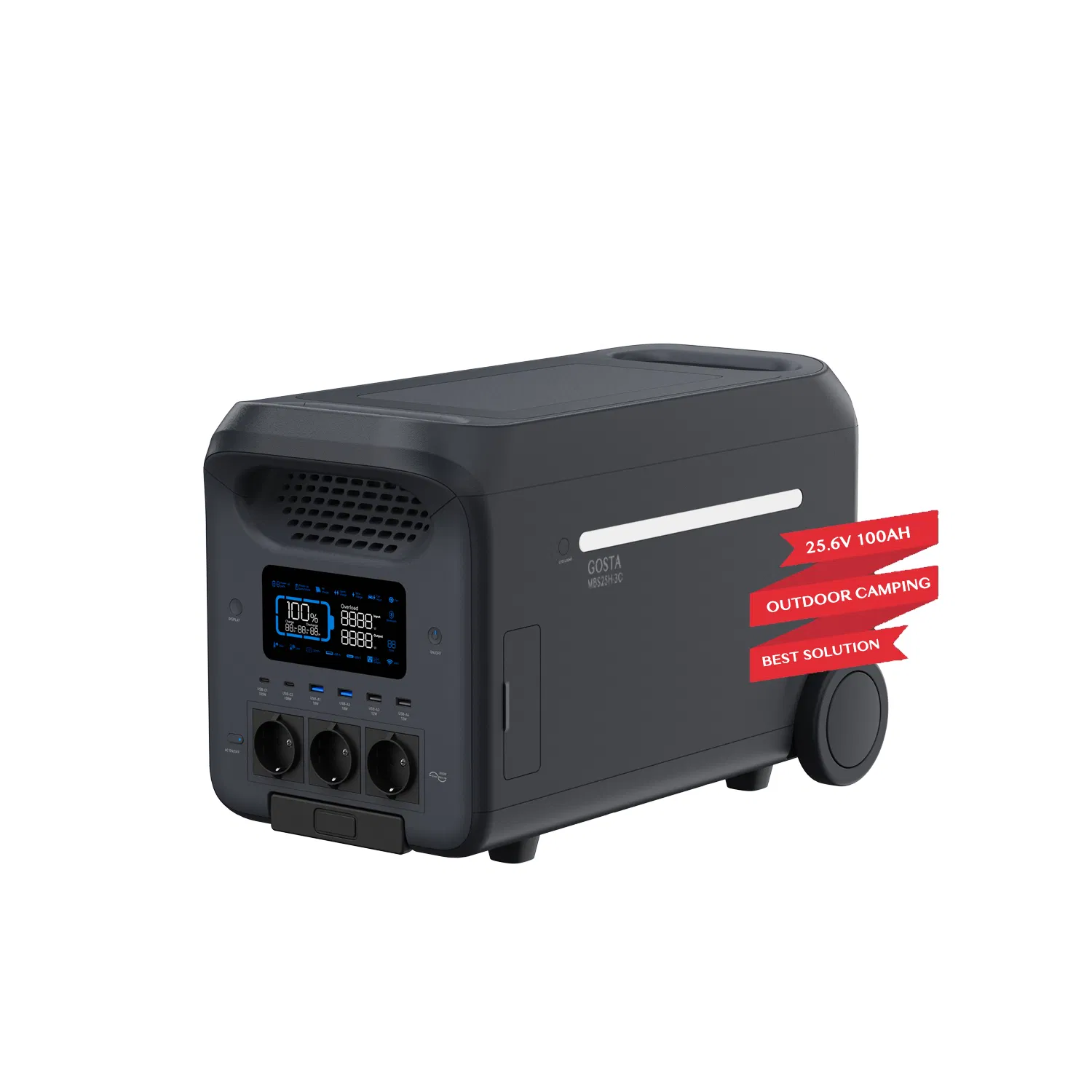 Gosta Mbs25h-3c Price Friendly Outdoor Emergency Rechargeable Light LED UPS Battery