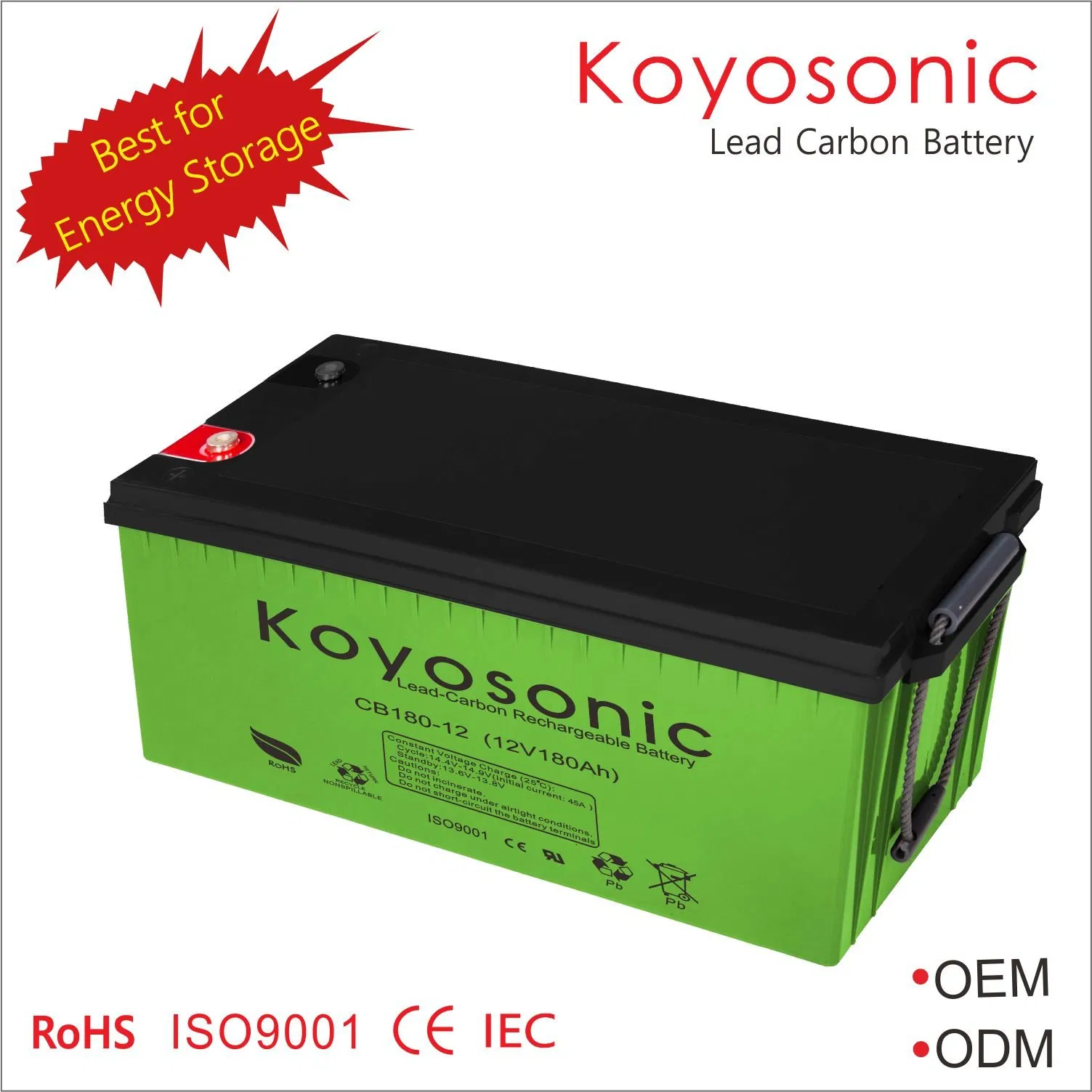 Smart Grid Battery Storage Solution Rapid Charge Lead Carbon Battery 2V 1500ah