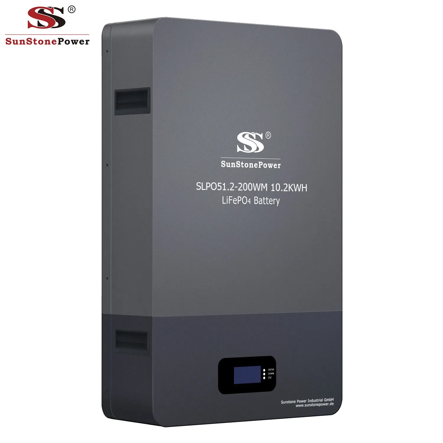 51.2V 200ah 10.2kwh Wall-Mounted LiFePO4 Battery with BMS Function for Solar Storage