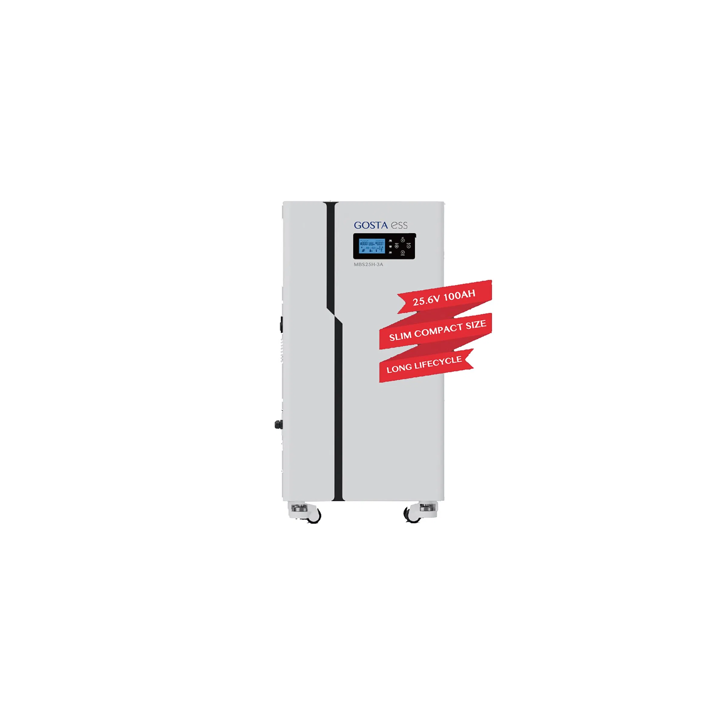 Gosta Mbs25h-3A Rechargeable Flexible LCD UPS Home Use Lithium-Ion Phosphate LFP Battery