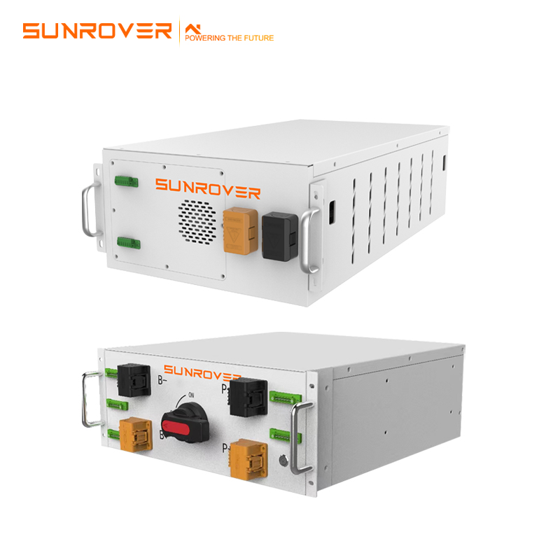 Factory 6500cycles 51.2V Sunrover Hybrid Solar System Panel Storage Lithium Ion Battery