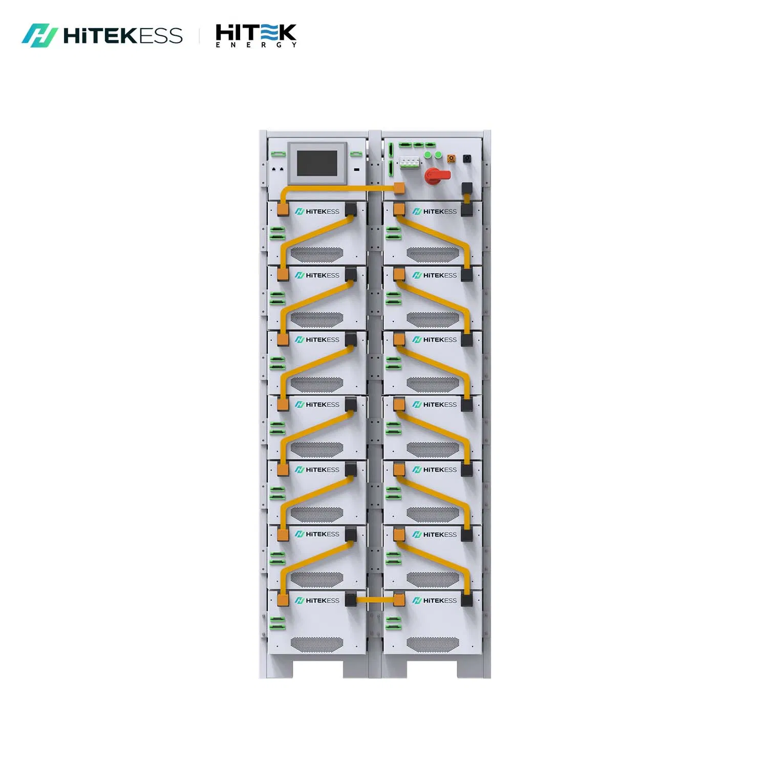 Hitek High Voltage 100kwh 200kwh Lithium Ion Battery for Bess Solar Energy Storage System Industrial Commercial 48V 51.2V 280ah Pack Rack Mounting