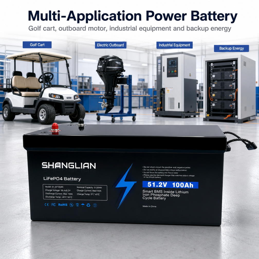 5120Wh 5.12kWh 100Ah/200Ah/300Ah 48V/51.2V LiFePO4 Lithium Ion Battery 6000 Cycles for RV Boats Home Energy Solar