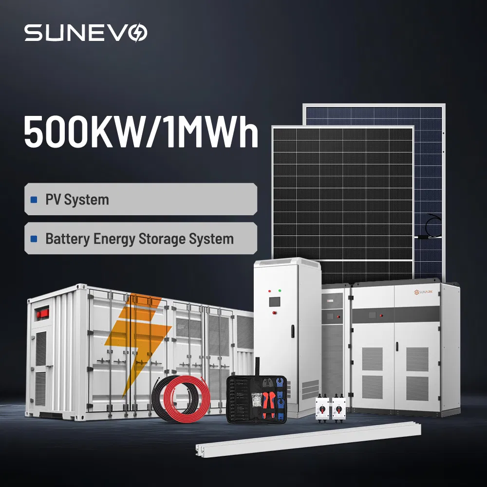 Sunevo 500kw 1mwh Hybrid Solar Energy Storage System Containerized Bess for Industrial Factory Peak Shaving and Cost Reduction