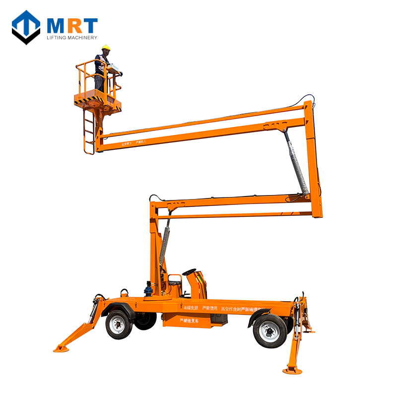 10m/12m/14m Hydraulic Self Propelled Boom Lift Articulating Portable Boom Lift Price
