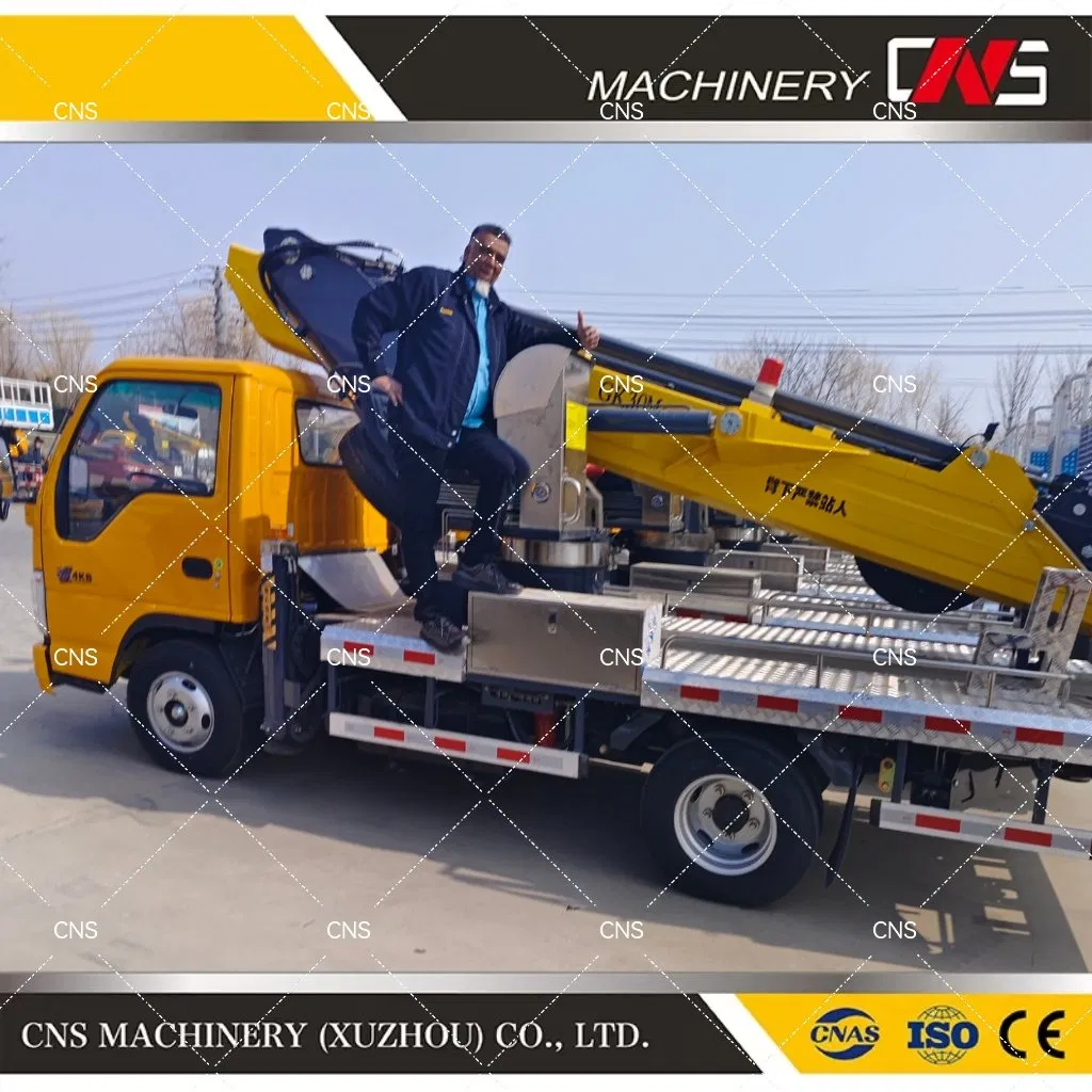 China Factory Manlift Price Boom Lift with Bucket Truck Mounted Aerial Work Telescopic Boom New Aerial Platform