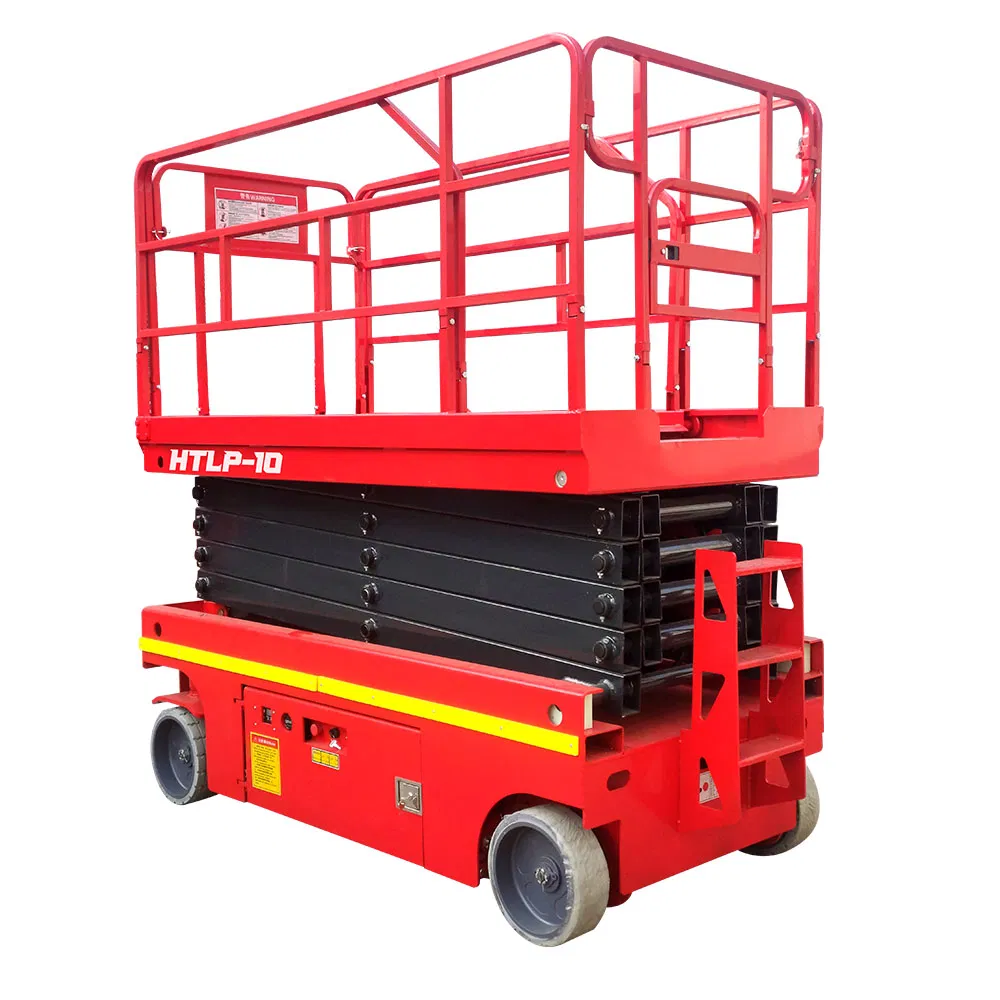 High-Altitude Mobile Hydraulic Battery Scissor Lift Jack Price Scissor Lift 4 M~14 M Elevated Work Platform