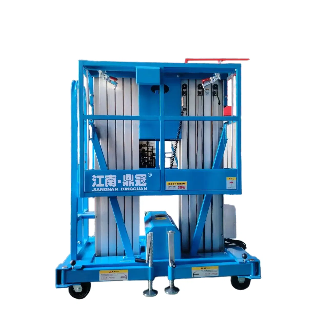 10m Hand Push Dual Mast Vertical Lift