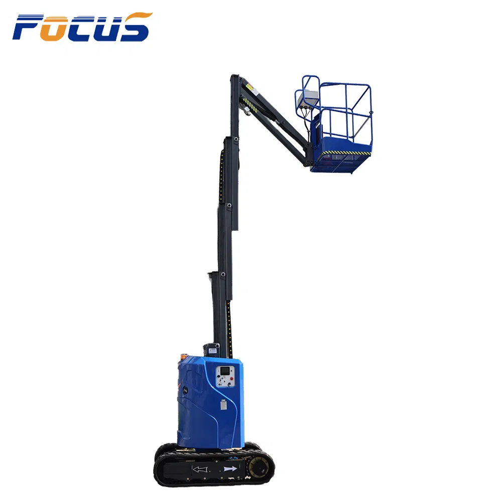 Hydraulic Self Propelled Single Personnel Lifts Vertical Mast Lift with Tubing Explosion-Proof System
