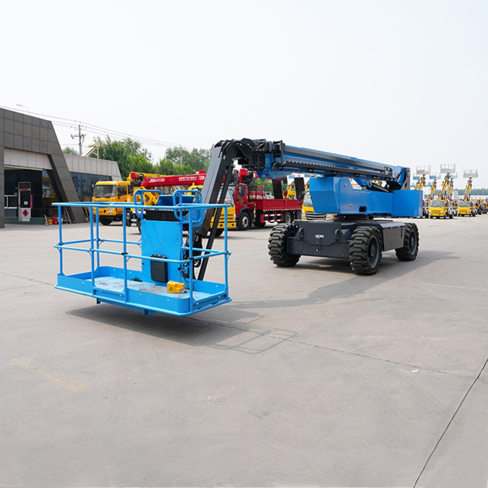 New Arrival 10m-28m Electric Articulated Lift Boom Arm Platform Man Aerial Working Telescopic Boom Lifts Self Propelled Boom Lift