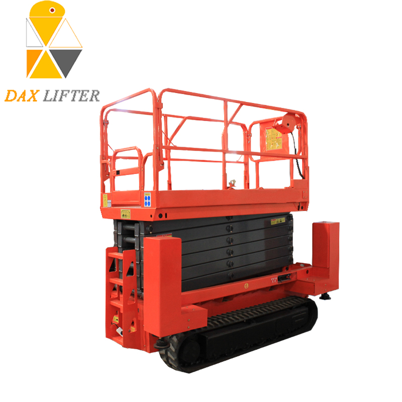 Good Standard Rough Terrain Crawler Type Scissor Lift Table for Construction