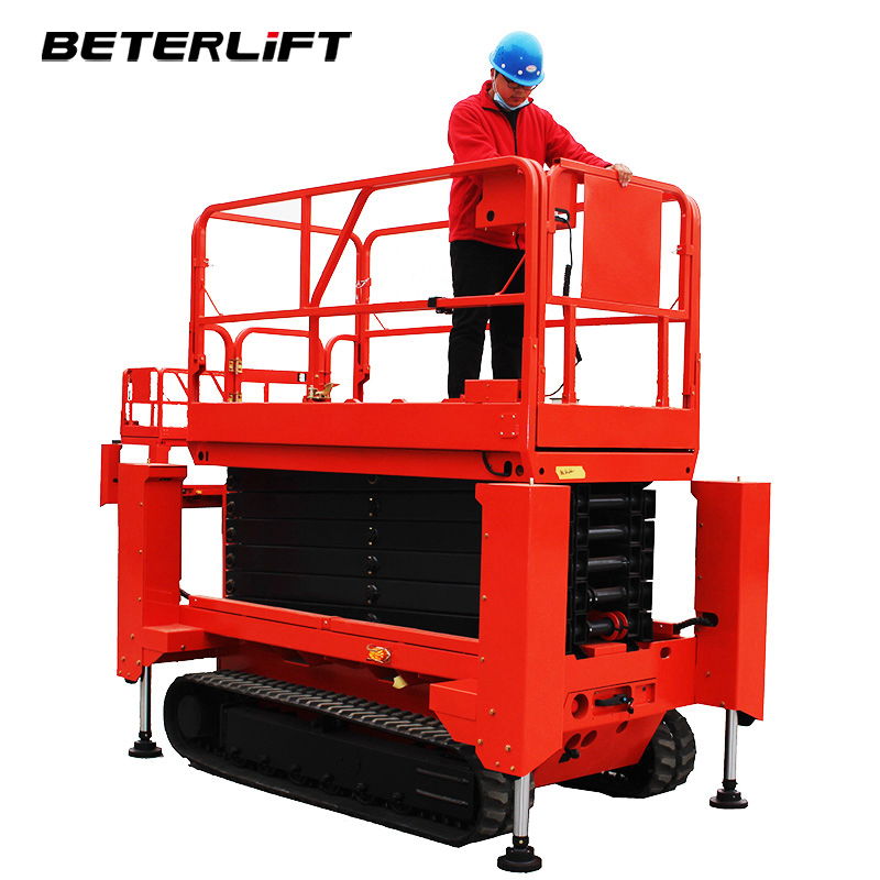 Tracked Scissor Lift Electric Rough Terrain Crawler Scissor Lift