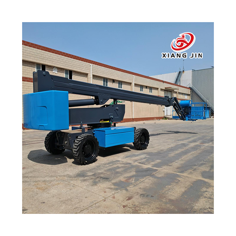 Fruit Picking Lift Trailer Mounted Lift D Cherry Picker Hydraulic Crane Telescopic Boom Lifter