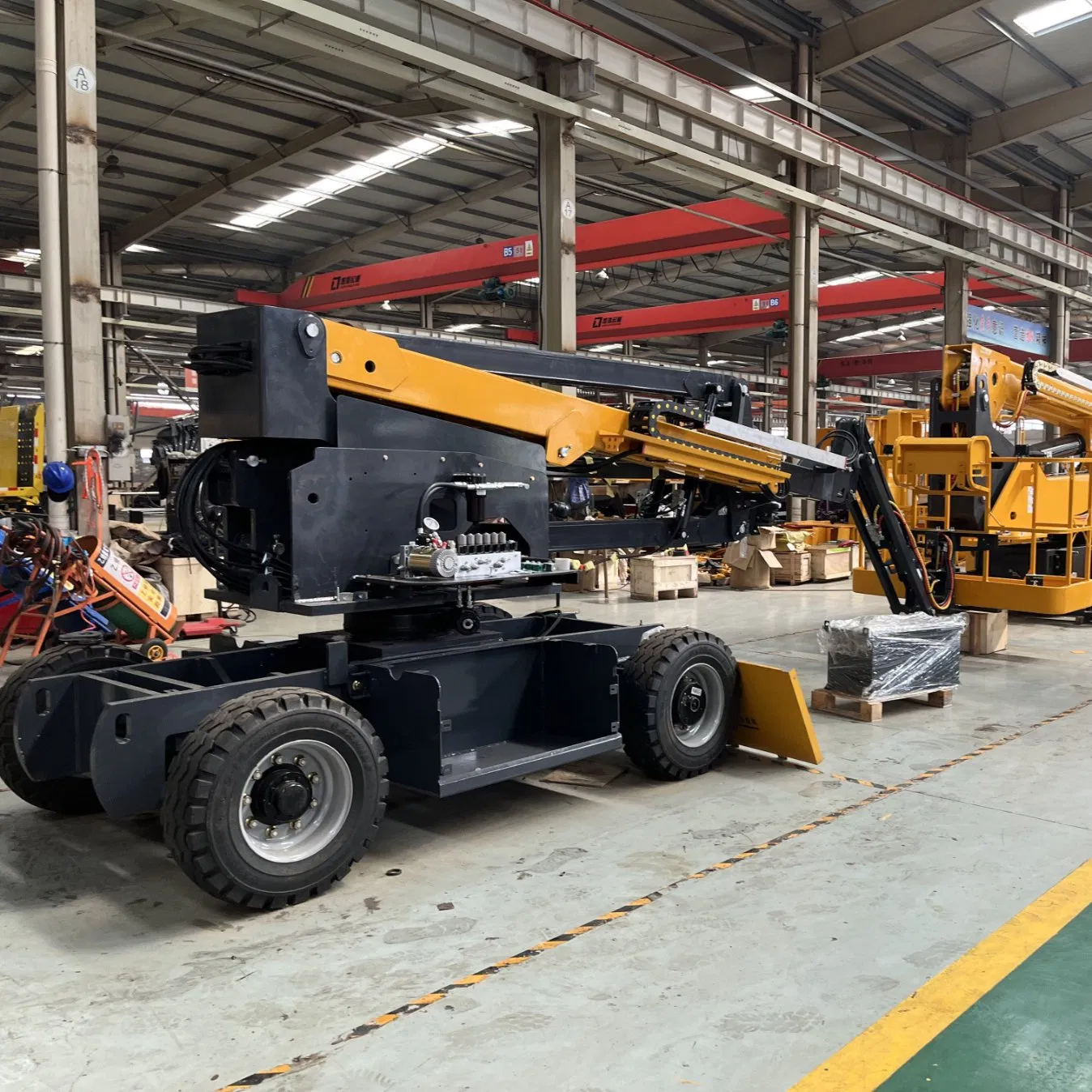 Articulating Electric Diesel Aerial Boom Lift with Bucket