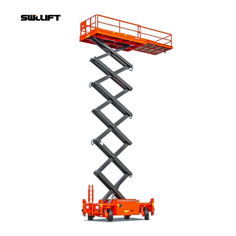 18m Hydraulic Drive, CE Approved Diesel Scissor Lift for Sale