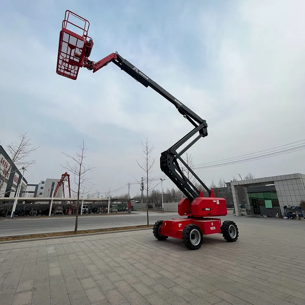 22m 25m Electric Self Propelled Articulated Boom Lift Cherry Picker Aerial Work Platform