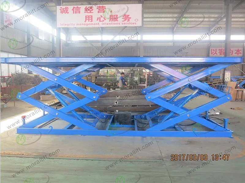 Hydraulic Garage Parking Scissor Car Lift View 3