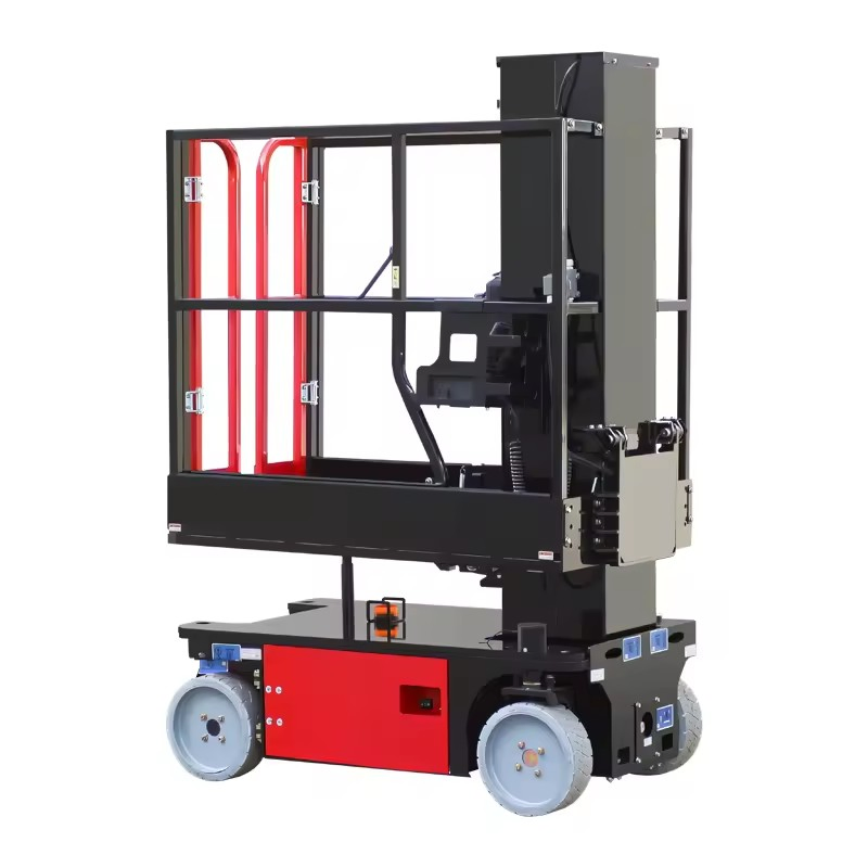 Compact Electric Vertical Mast Lift for Safe Aerial Work