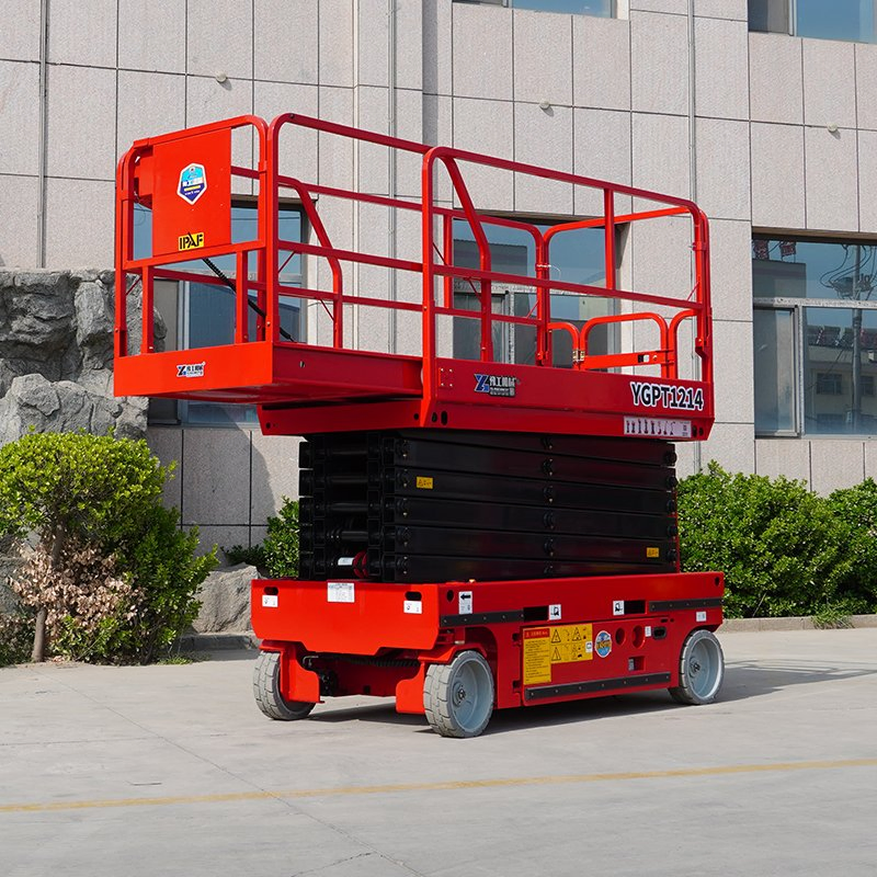 Large Size 14m Hydraulic Mobile Electric Scissor Lift Indoor Outdoor Aerial Lifts Man Lift Elevated Work Platform for Sale