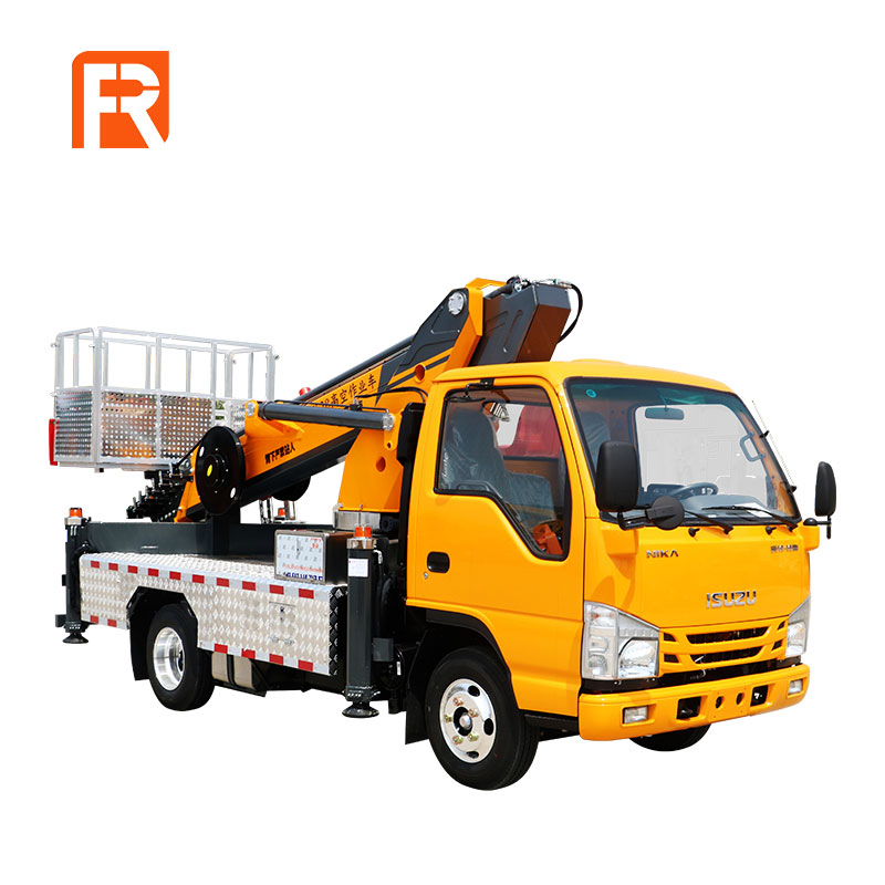 18~60m Trucks with Boom Lifts, Straight Boom Telescopic Truck Mounted Aerial Lift, Van Mounted Aerial Lift