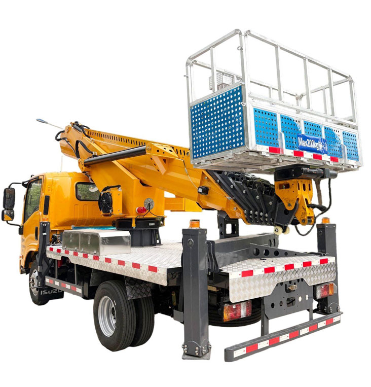 Customized Maintenance Aerial Work Basket Weight Towable Aerial Work Platform High Quality Bucket Truck with Compact Cherry Picker