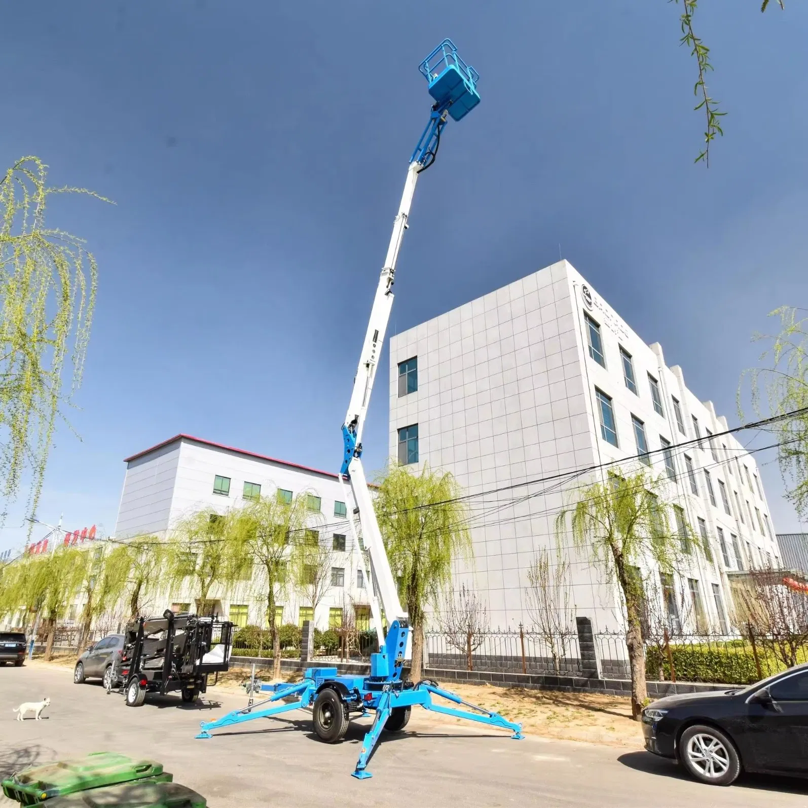 Trailer Mounted Towable Boom Lift 16m 14m 12m 10m Aerial Work Platform Man Lift