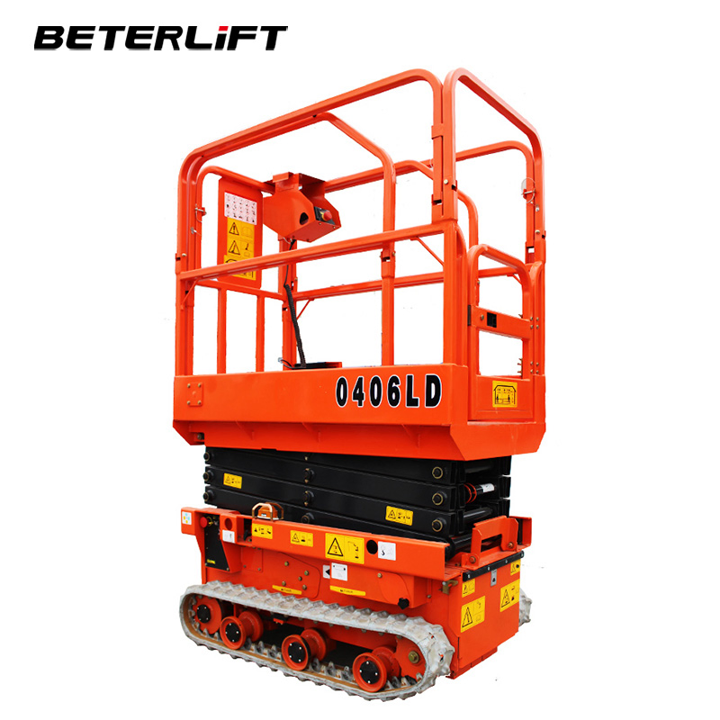 Tracked Scissor Lift Electric Rough Terrain Crawler Scissor Lift