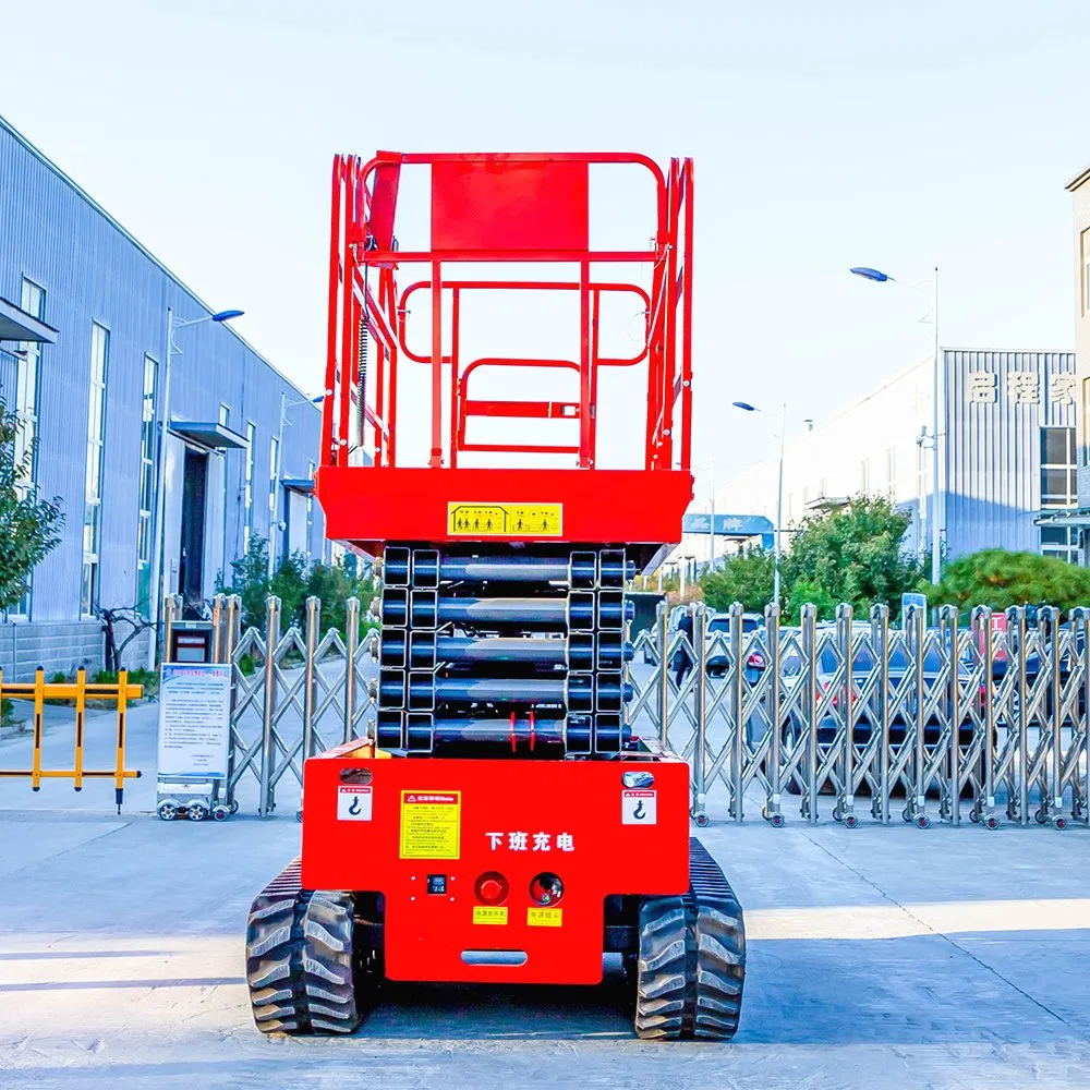 Customizable 14m Hydraulic Electric Scissor Lift Crawler Aerial Work Platform for Indoor Work