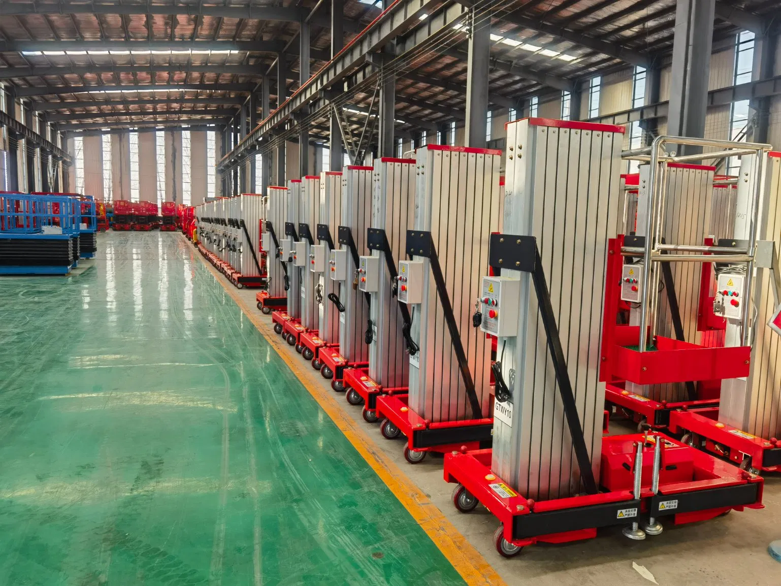 Working Height From 7 to 14 Meters Push Around Vertical Mast Lifts Scissor Lift Man Lift Cherry Picker Boom Lift Vertical Mast Lift