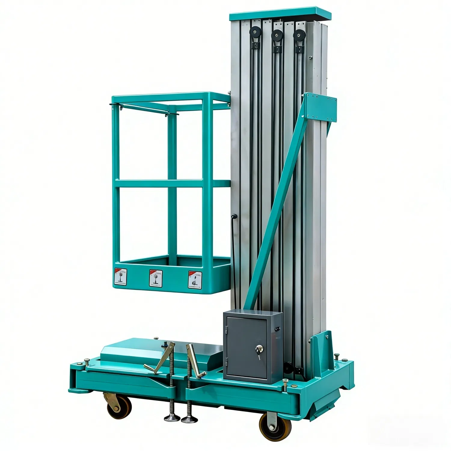 Convenient Diesel 350kg 10m Aerial Work Platform, Portable Lightweight Aerial Lift Platform Ideal for Narrow Indoor Spaces
