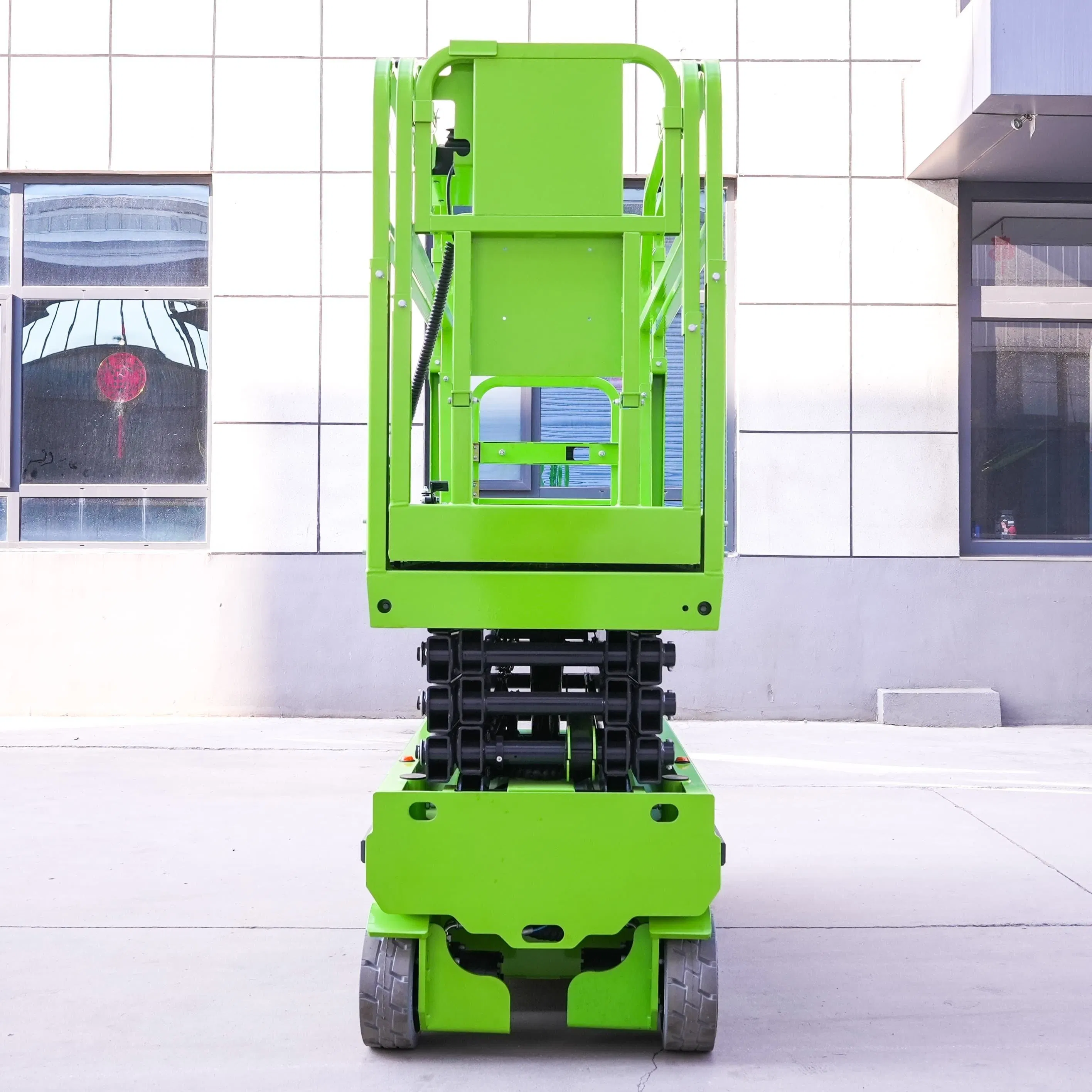 Push-Around Vertical Mast Lifts Platform Height Factory Workshop Hydraulic Lift