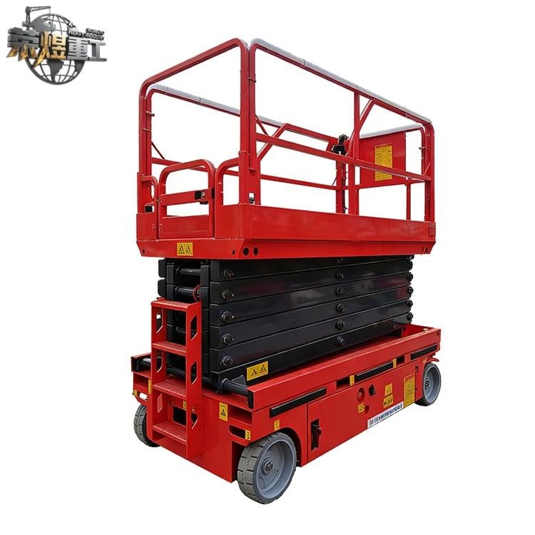 300kg Electric Scissors Lift 6m 8m 10m 12m Platform Battery Drive Self Propelled Elevated Work Platform for Mobile Work