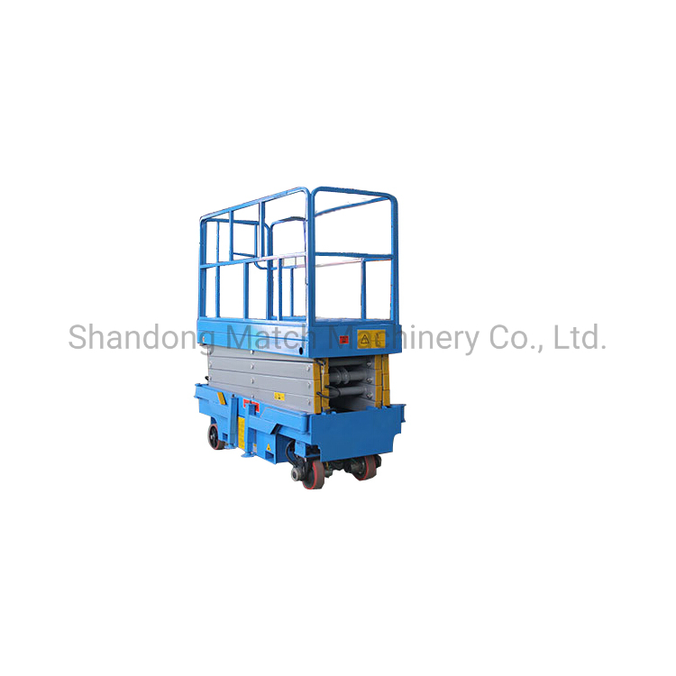 Outdoor Manual Scissor Lift Mobile Electric Aerial Lift Work Platform