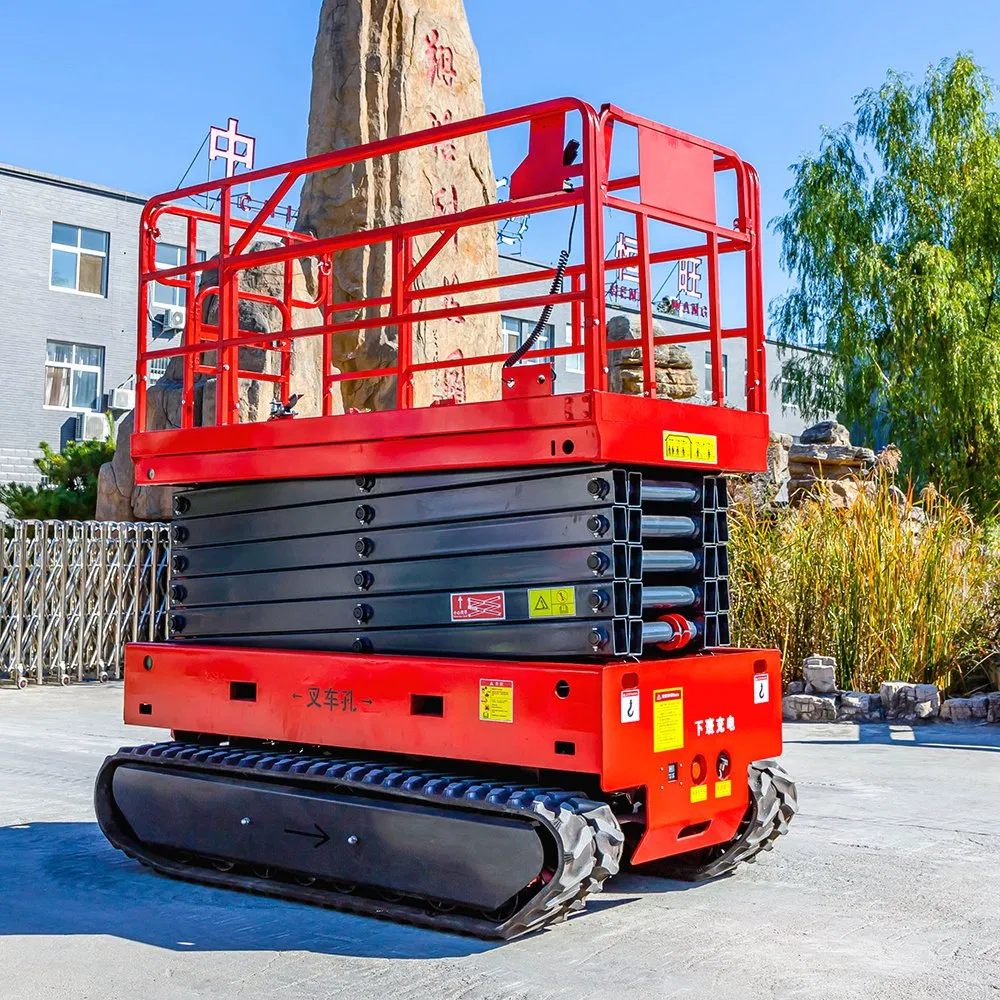 Customizable 14m Hydraulic Electric Scissor Lift Crawler Aerial Work Platform for Indoor Work