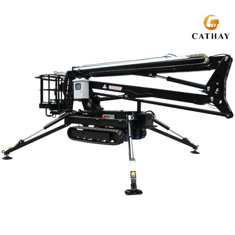 10~22m Diesel Battery Indooor Outdoor Track Crawler Spider Boom Lift with CE